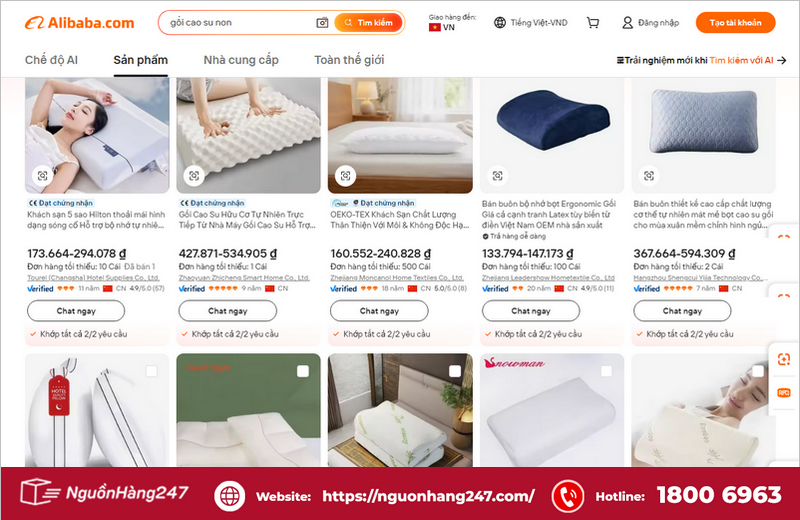 Nhập qua Alibaba