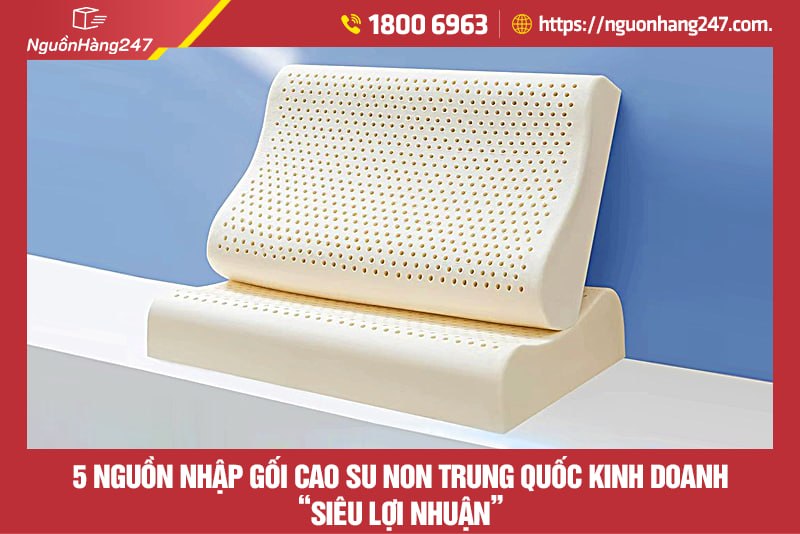 5 Nguồn nhập gối cao su non Trung Quốc kinh doanh “siêu lợi nhuận”
