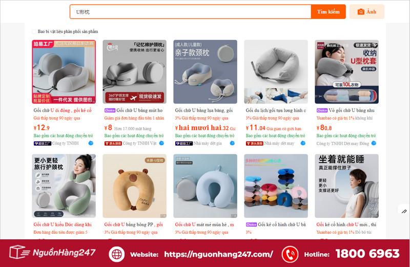 20+ shop order gối kê cổ Trung Quốc chất lượng, giá tốt