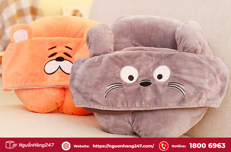 Gối kết hợp mũ trùm