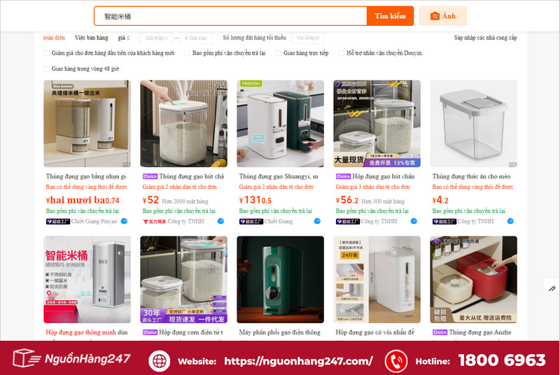 10+ shop nhập sỉ hộp đựng gạo thông minh Trung Quốc về kinh doanh hiệu quả