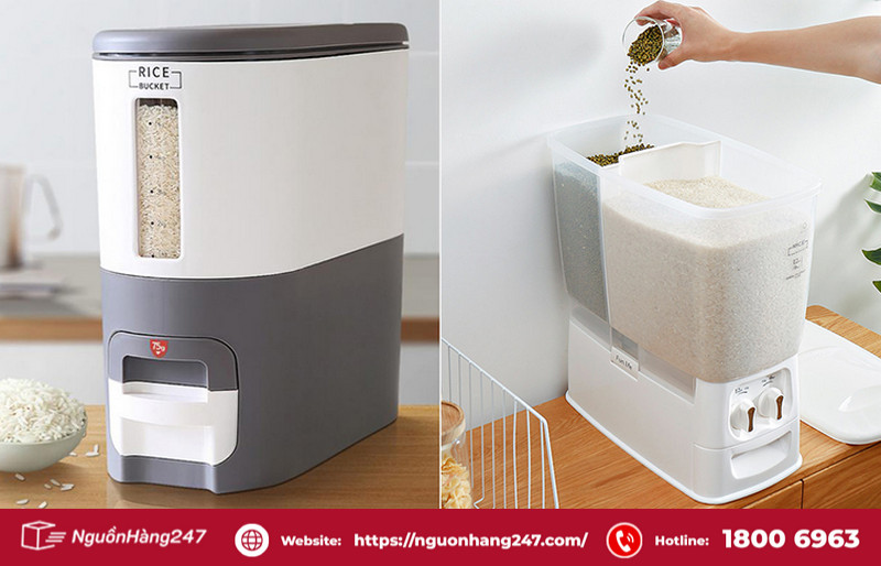 Hộp gạo thông minh bằng nhựa cao cấp