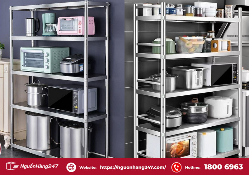 Kệ inox nhiều tầng
