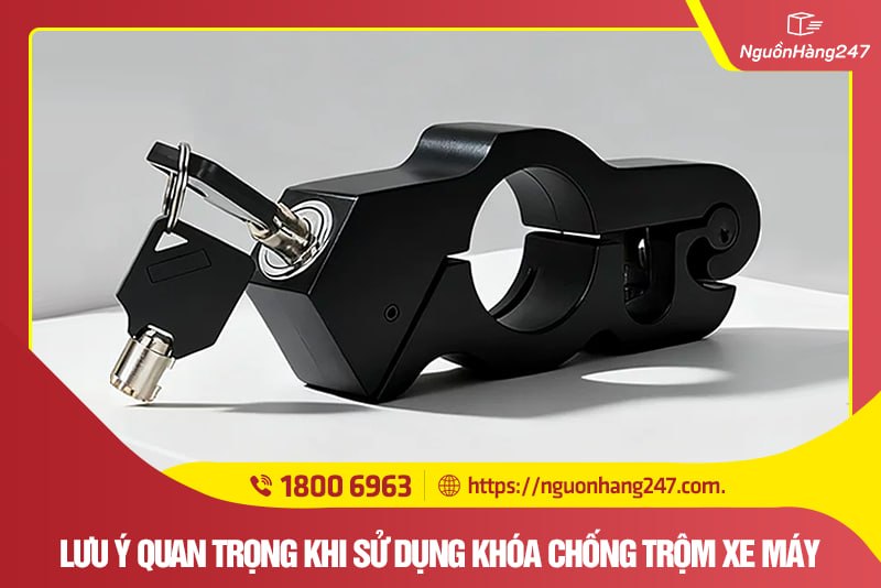 Lưu ý quan trọng khi sử dụng khóa chống trộm xe máy