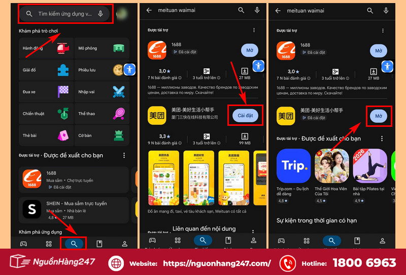 Tải và cài đặt Meituan
