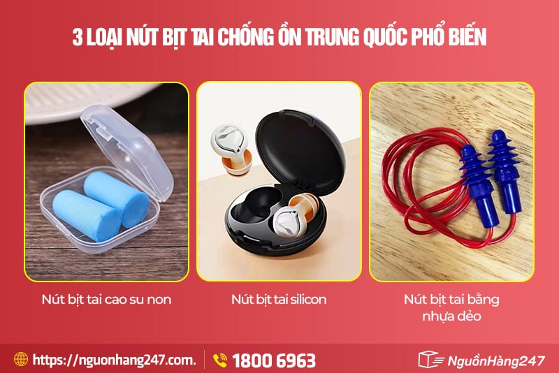 Phân loại nút bị chống ồn Trung Quốc phổ biến