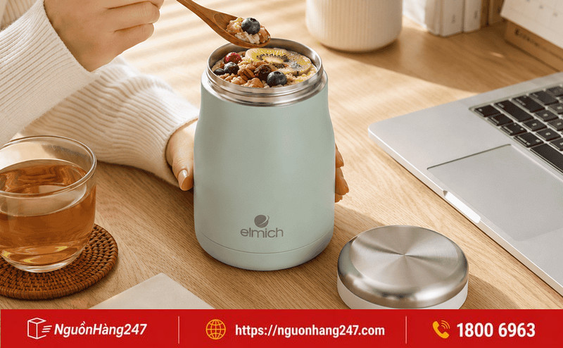 Thương hiệu bình ủ cháo Elmich