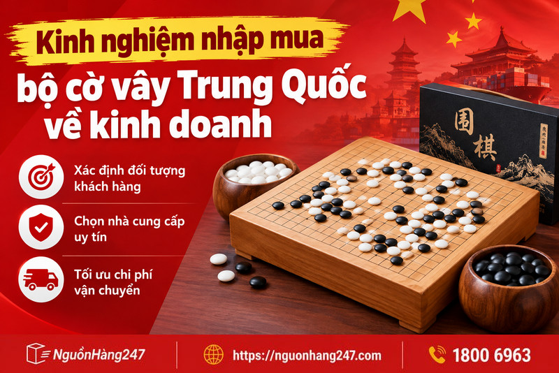 Kinh nghiệm nhập mua bộ cờ vây Trung Quốc về kinh doanh