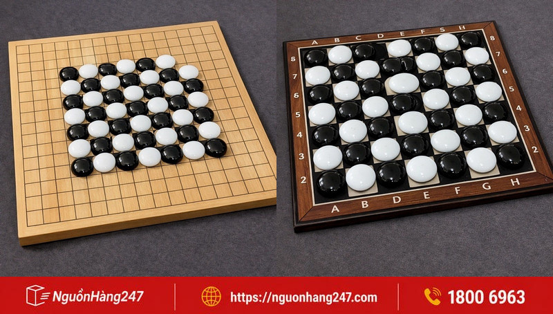 Bộ cờ vây bằng đá, thủy tinh