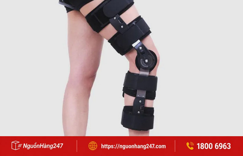 Băng gối thể thao cao cấp có khung bản lề