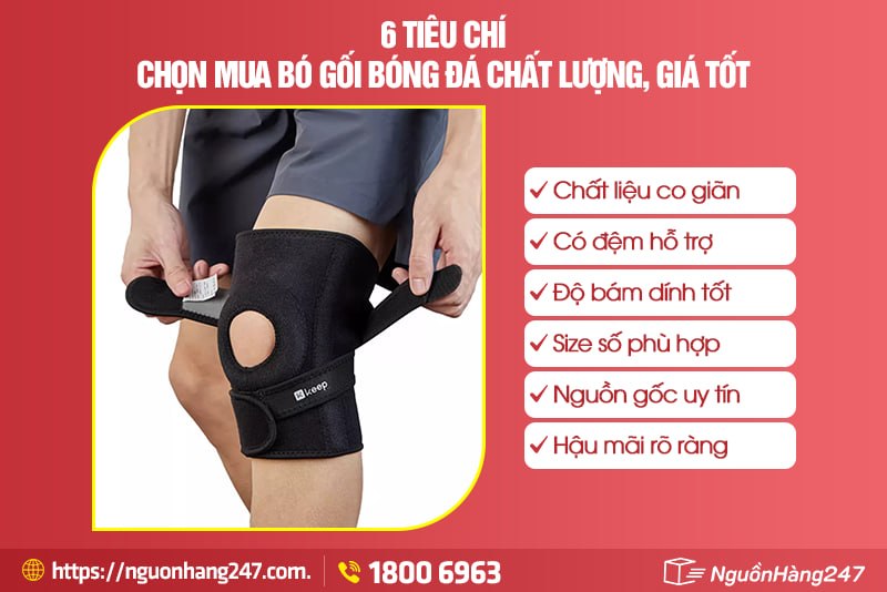 6 Tiêu chí chọn mua bó gối bóng đá