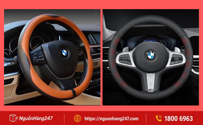 Bọc vô lăng xe ô tô da thật