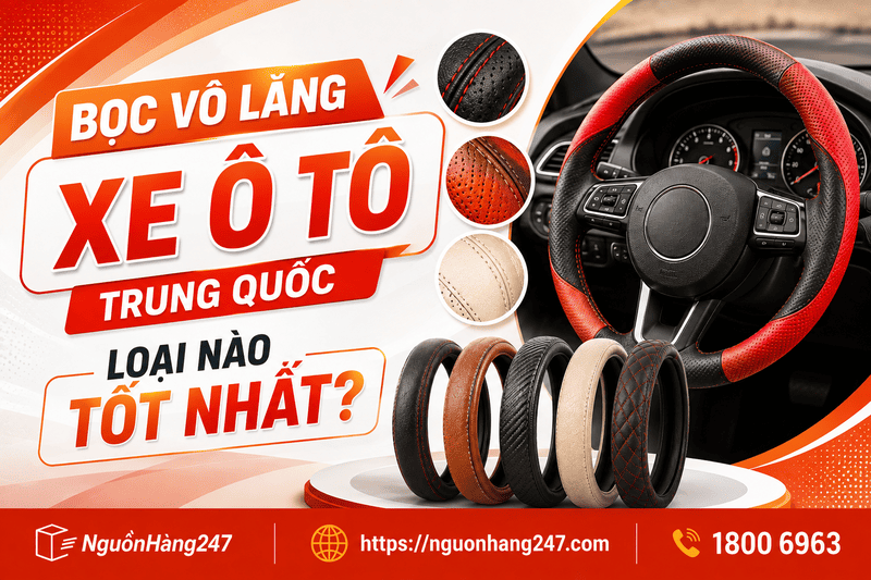 Bọc vô lăng xe ô tô Trung Quốc có tốt không?