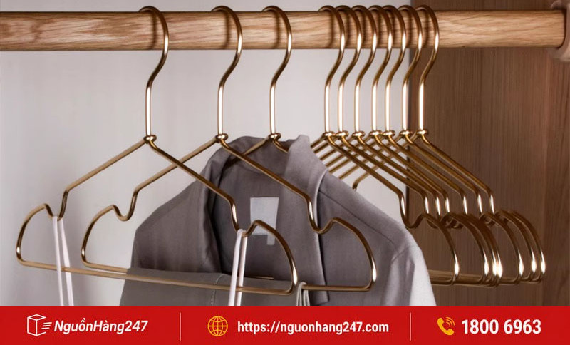 Móc treo quần áo inox/nhôm