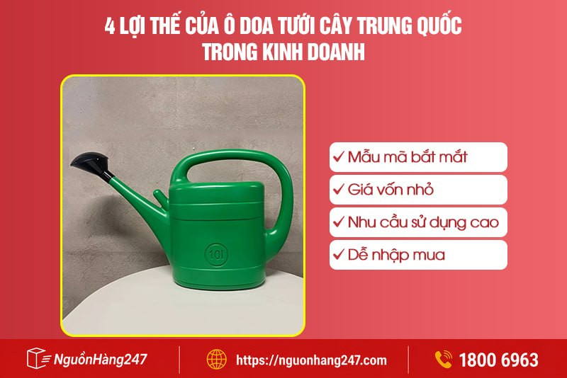 4 Lợi thế nổi bật của ô doa tưới cây Trung Quốc trong kinh doanh