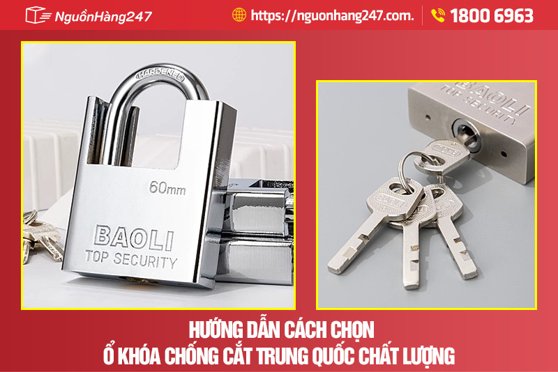 Hướng dẫn cách chọn ổ khóa chống cắt Trung Quốc chất lượng 
