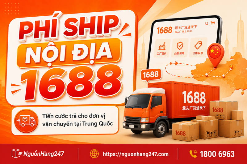 Phí ship nội địa 1688