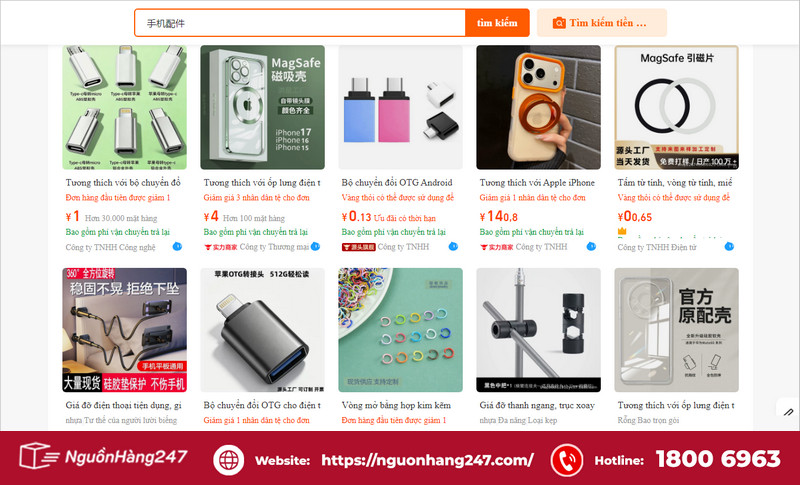 Gợi ý các shop phụ kiện điện thoại Trung Quốc giá sỉ tận gốc