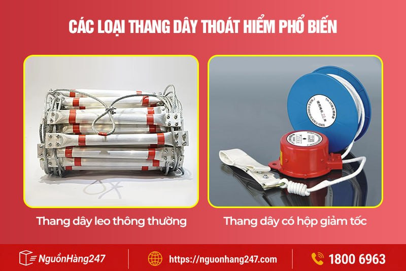 Phân loại thang dây thoát hiểm Trung Quốc phổ biến