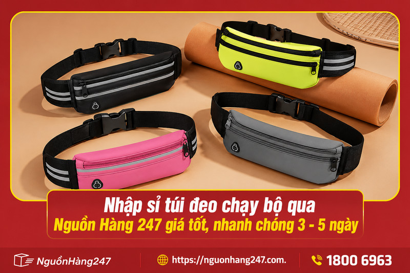 Nhập sỉ túi đeo chạy bộ qua Nguồn Hàng 247 nhanh chóng 3 - 5 ngày, giá tốt