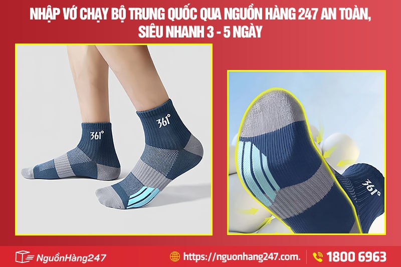 Nhập vớ chạy bộ Trung Quốc qua Nguồn Hàng 247 an toàn, siêu nhanh 3 - 5 ngày