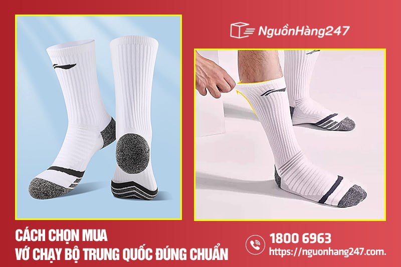 Cách chọn mua vớ chạy bộ Trung Quốc đúng chuẩn