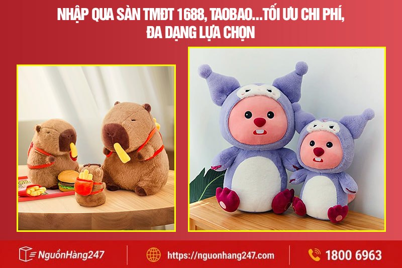 Nhập qua sàn TMĐT 1688, Taobao… tối ưu chi phí, đa dạng lựa chọn